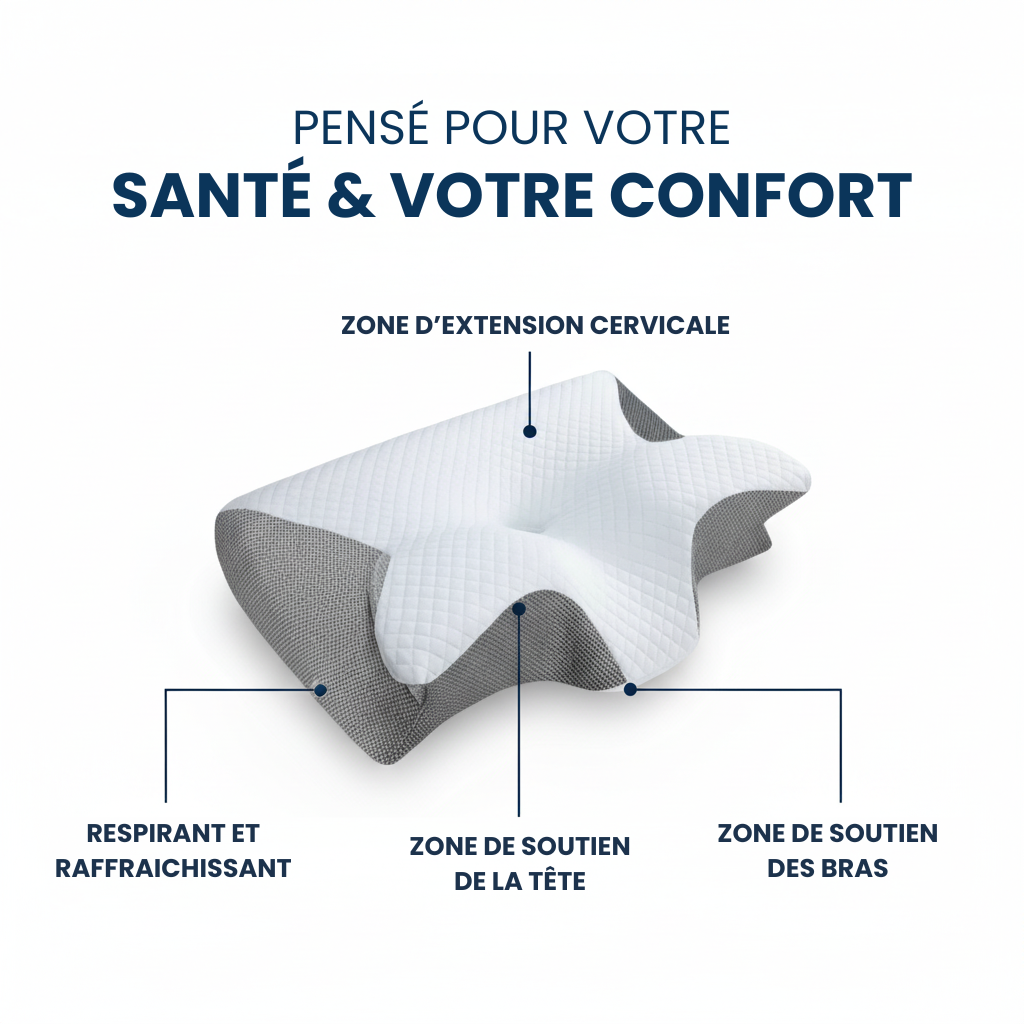 Oreiller Ergonomique Cervicale - Moonli 2.0